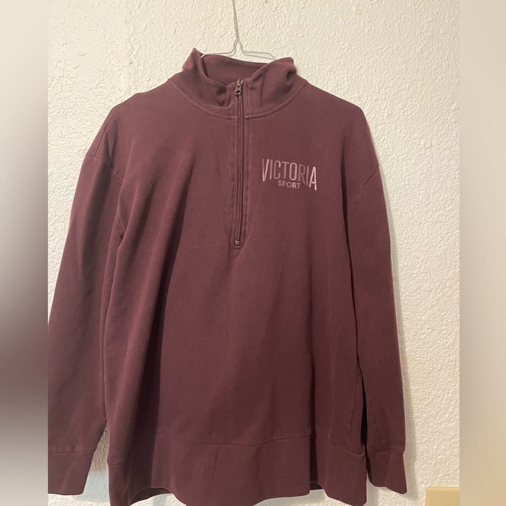 Victoria Sport maroon 2 piece sweatshirt and pants sz M